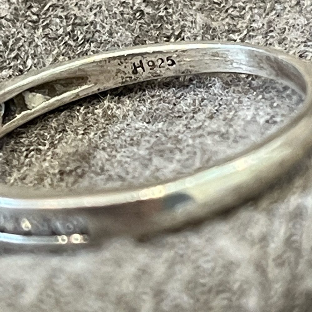 Sterling Silver Channel Cz Stacking Ring-8.5 - Picture 2 of 9